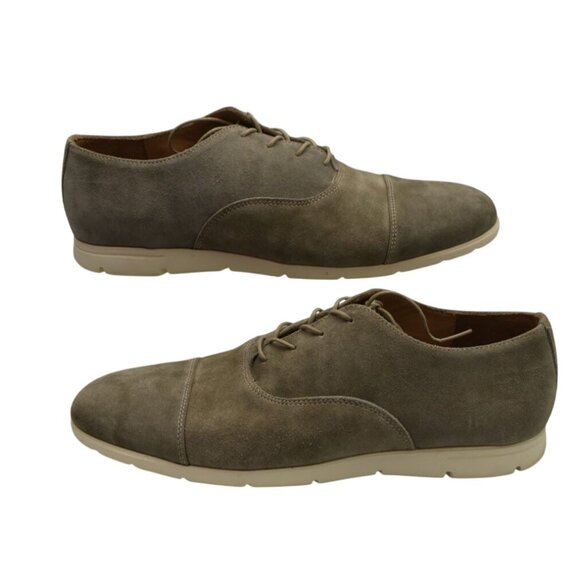 Maus & Hoffman Mens Beige Suede Oxford Shoes Size 12 - Picture 3 of 8